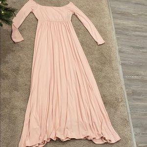 Off shoulder maxi dress (maternity)